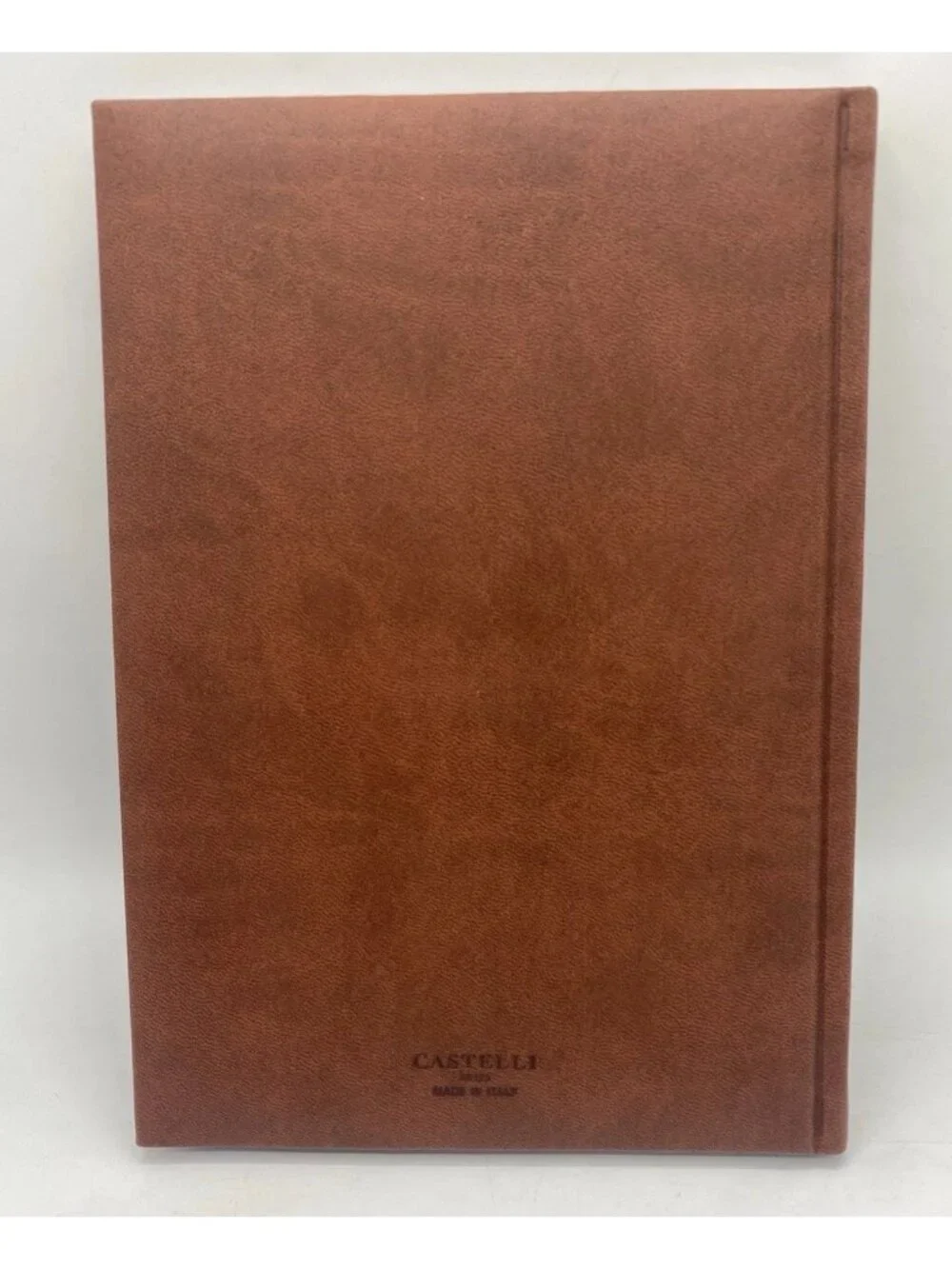 Hey Dude Castelli Leatherette Journal Notebook Lined Pages Made Italy Brown